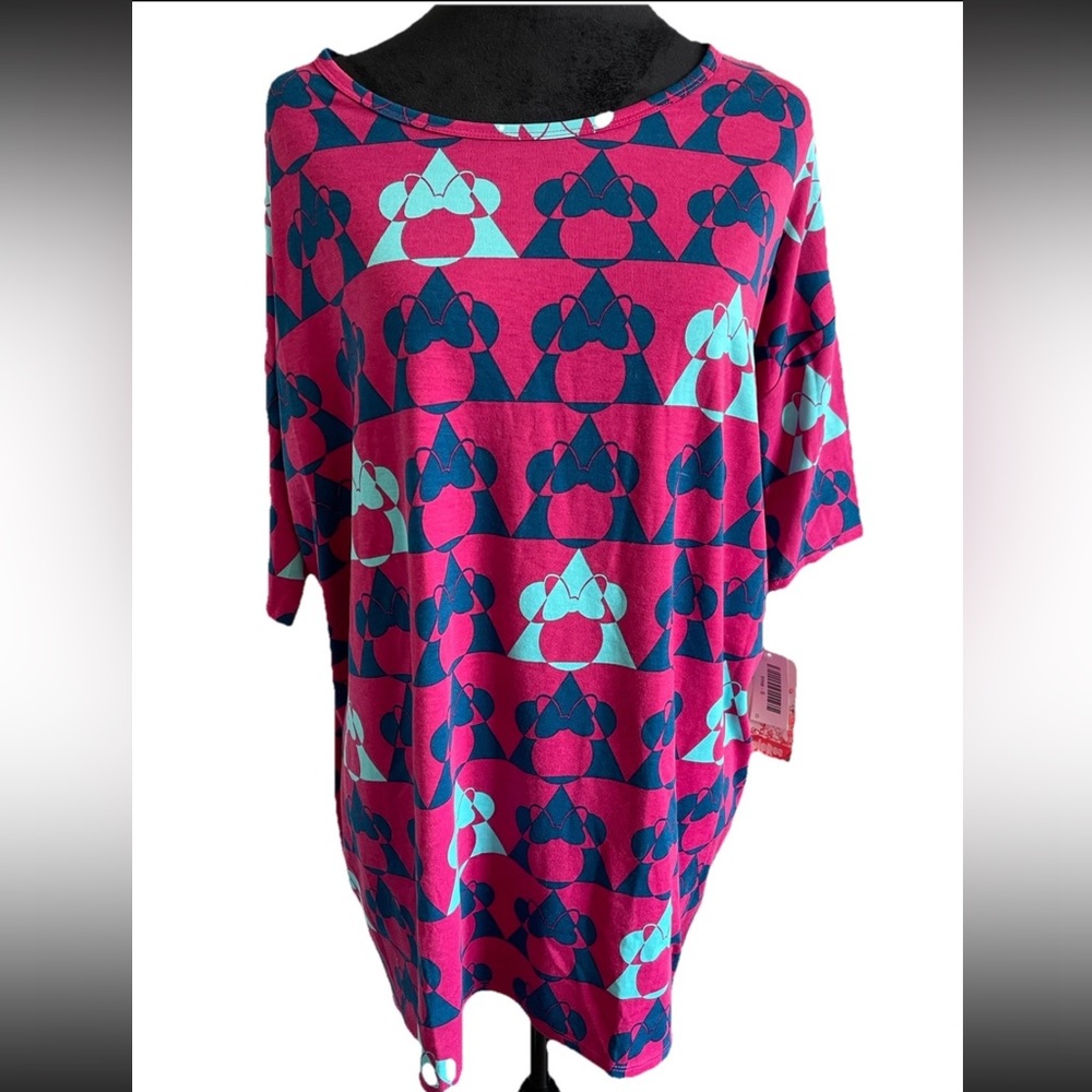 🆕Lularoe NWT ladies size SM IRMA Minnie‎ Mouse Disney collection high low shirt